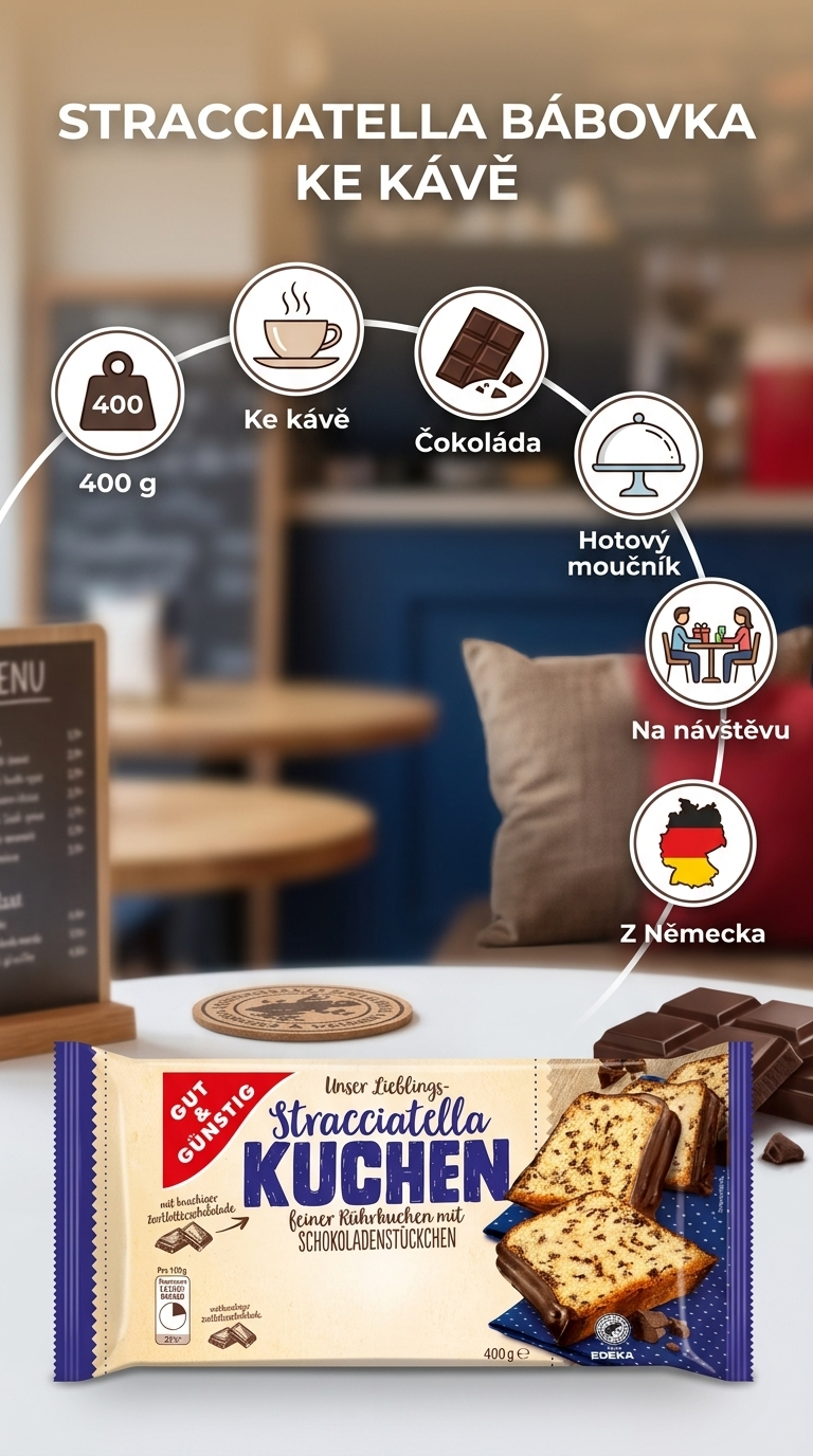 G&G Stracciatella bábovka 400 g - mobilní infografika