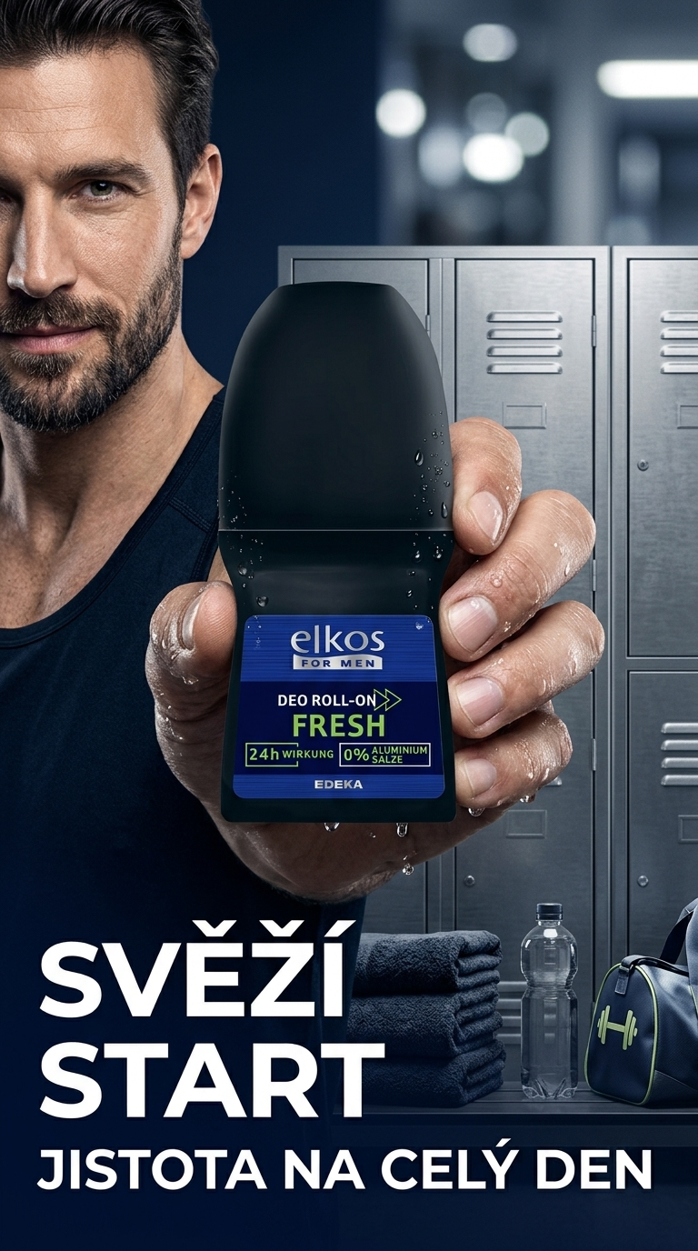 Elkos For Men Fresh Deo Roll-on 50ml - lifestyle poster