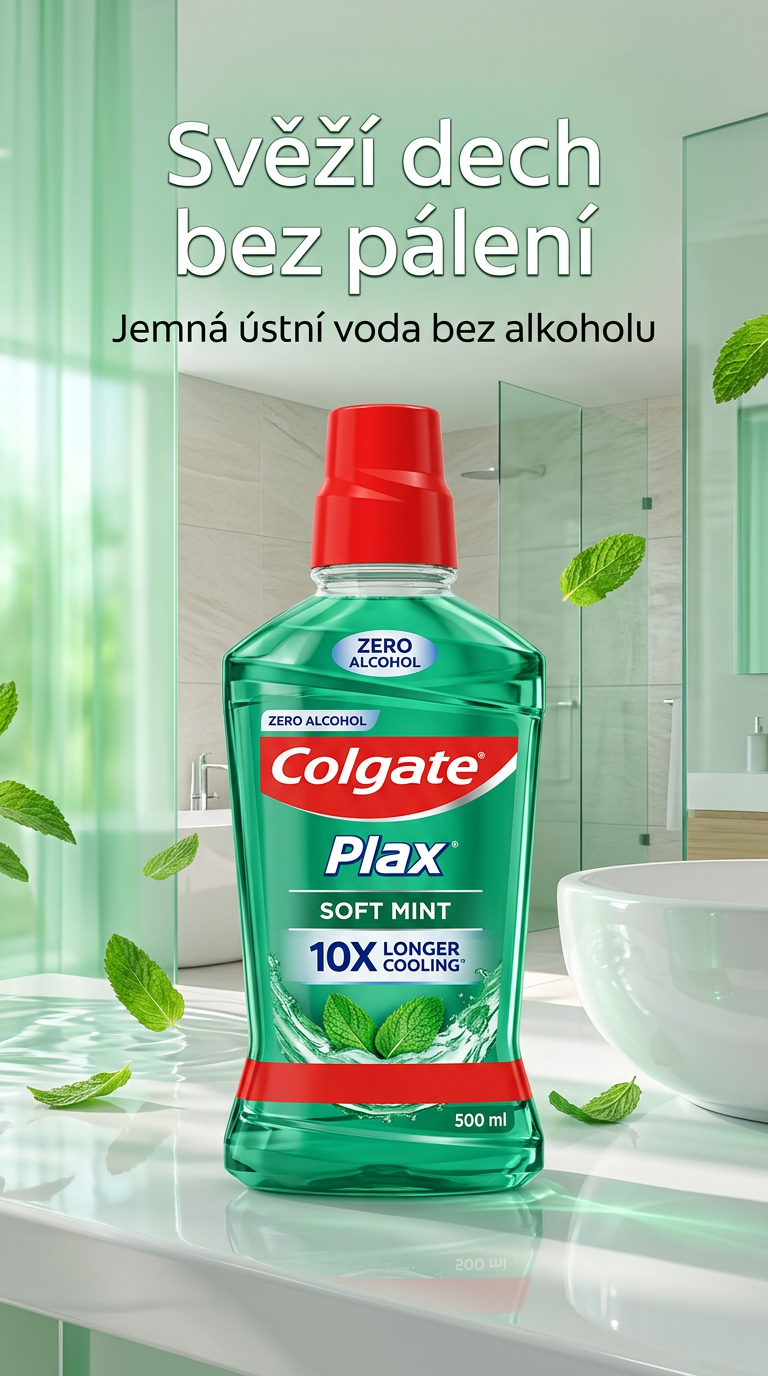 Colgate Plax Soft Mint - lifestyle poster
