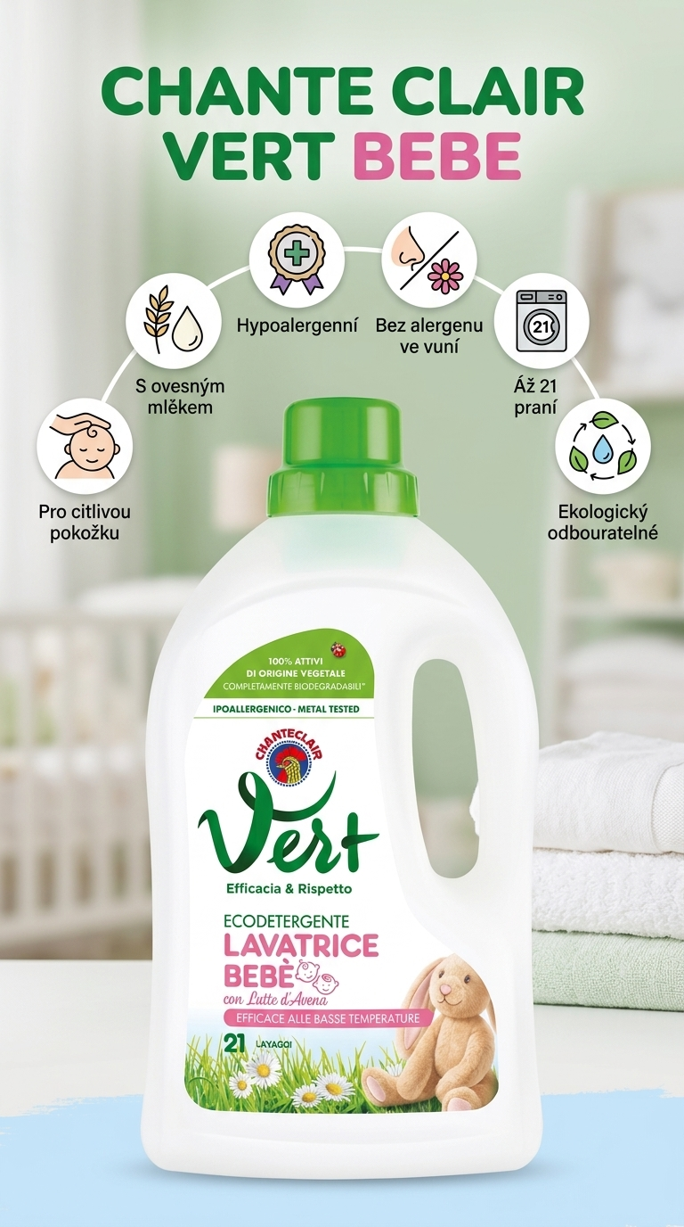Chante Clair Vert Bebe - mobilní infografika