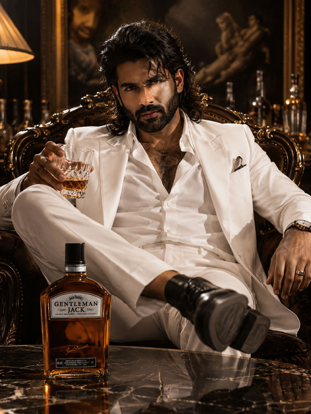 Jack Daniel's Gentleman Jack Tennessee whiskey 40% 1 l – lifestyle poster