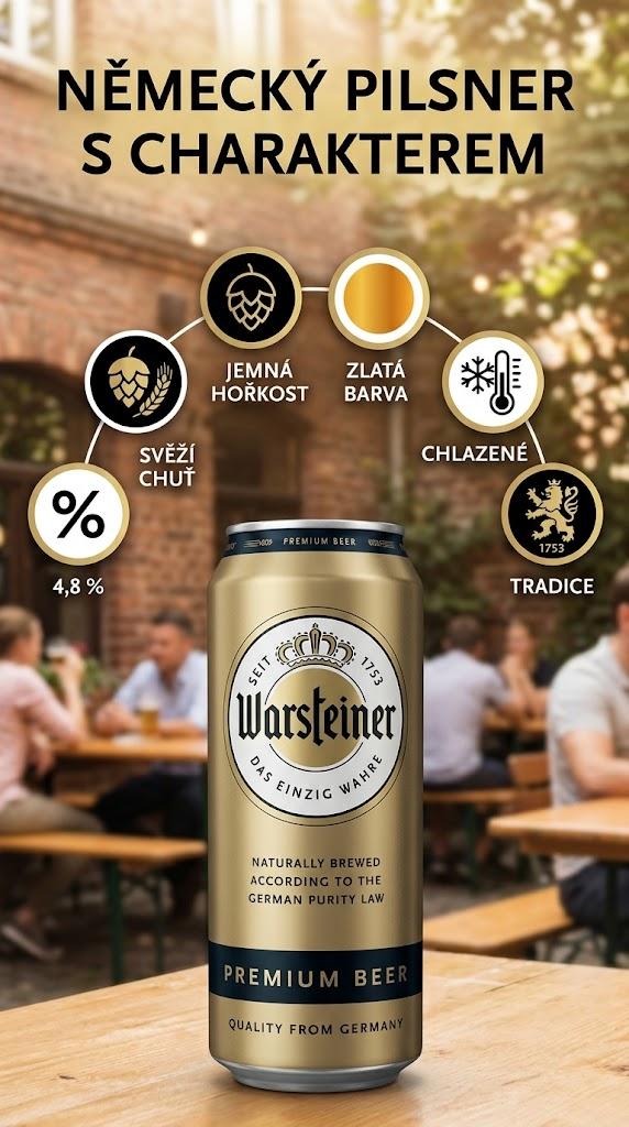 Warsteiner Premium Beer - mobiln&iacute; infografika