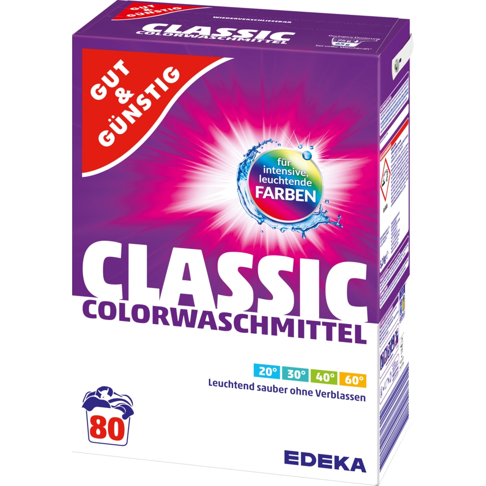 G&G Color prací prášek na barevné prádlo 80 dávek 5,2 kg - originál z Německa