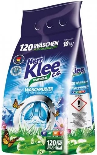 Klee Universal prášek na praní 10 kg, 120 pracích dávek - originál z Německa