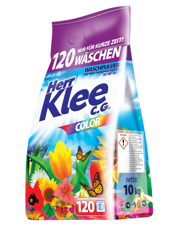 Klee Color prášek na praní barevného prádla 10 kg, 120 PD - originál z Německa