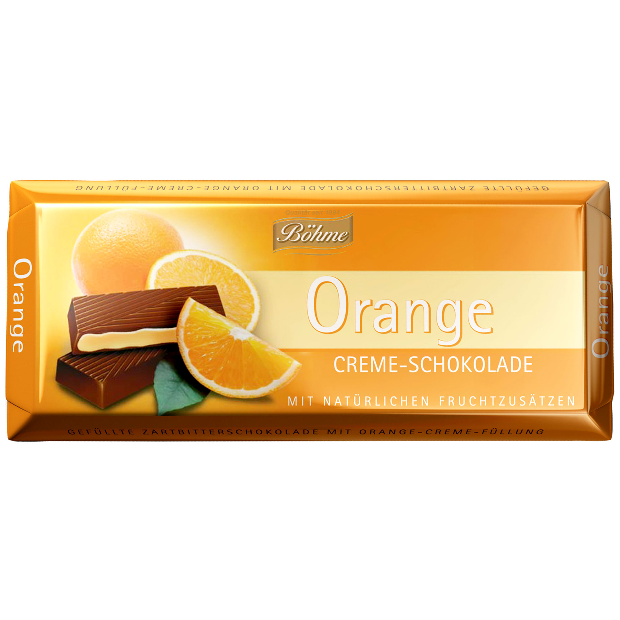 Böhme hořká čokoláda s přírodní pomerančovou náplní 100g - originál z Německa
