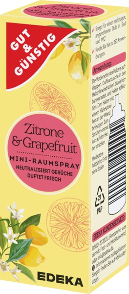 G&G MINI-SPRAY CITRÓN & GRAPEFRUIT - náplň 24ml - originál z Německa