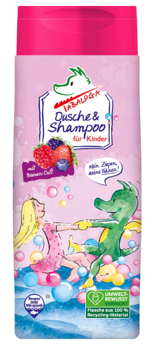 Tabaluga Sprchový gel a šampon pro děti - pro holky 300ml - originál z Německa