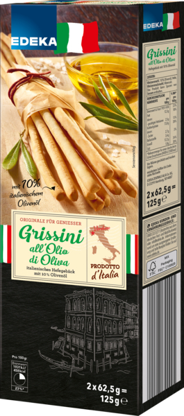 Edeka Grissini italské tyčinky z kynutého těsta 125g - originál z Německa