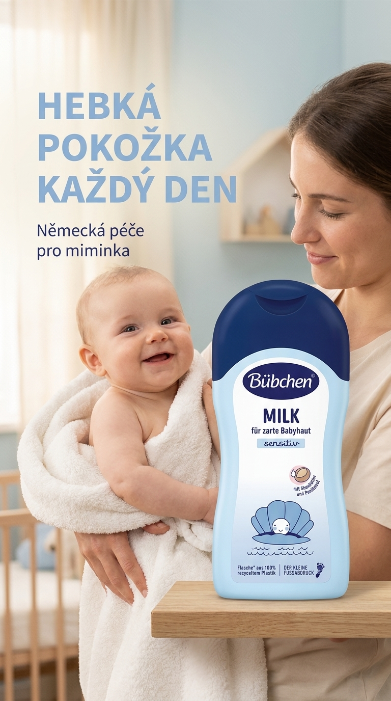 Bübchen Hydratační mléko 400ml - hebká pokožka každý den