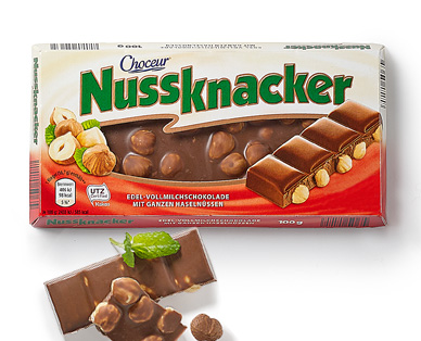 Choceur Nussknacker mléčná čokoláda s lískovými ořechy 100g - originál z Německa