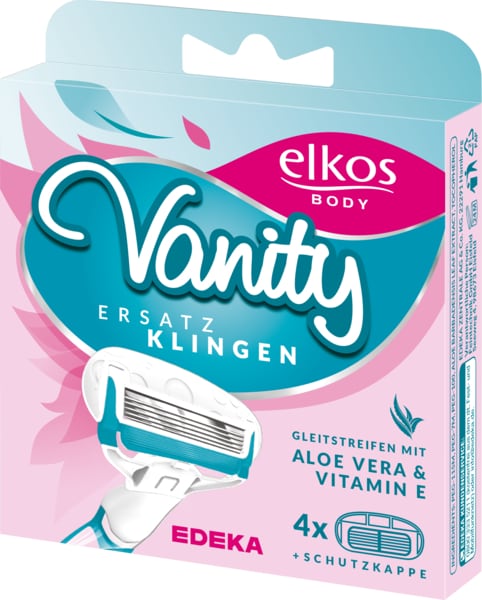 Elkos Vanity Women 5-břitý holicí systém 4 náhradní hlavice - originál z Německa