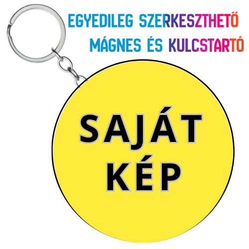 Egyedileg szerkeszthető kulcstartó
