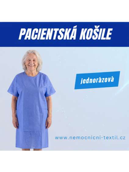 Pacientka v jednorázové košili