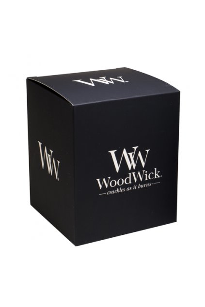 WoodWick Dárková krabička na střední svíčku (275g), černá