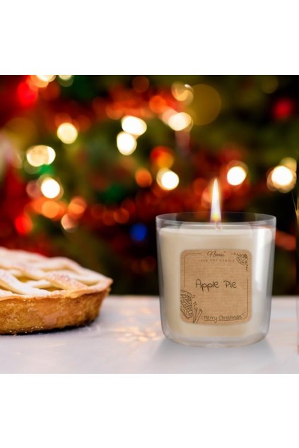 Neness Apple Pie Candle 100% sójová svíčka s vůní jablečného koláče