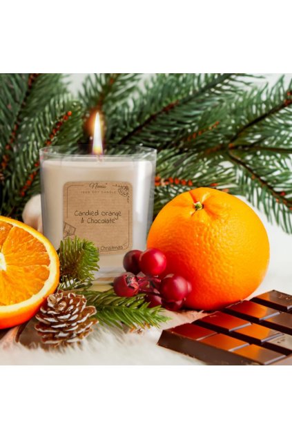 11826 neness orange chocolate candle 100 szoja gyertya narancs es csokolade illattal