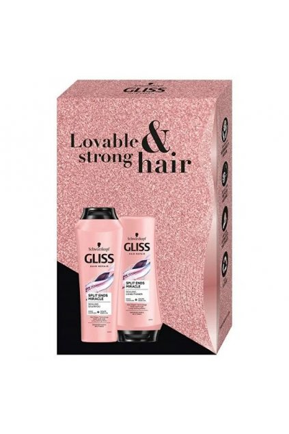 11307 schwarzkopf gliss split ends miracle lovable and strong hair set