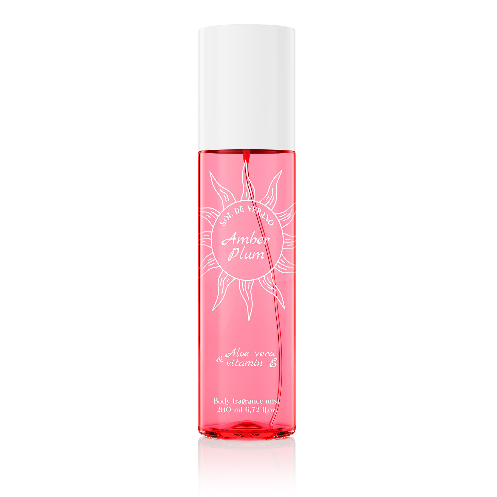 Sol de Verano Amber Plum Body Mist Parfumovaný sprej na telo a vlasy s aloe vera a vitamínom E pre ženy 200ml