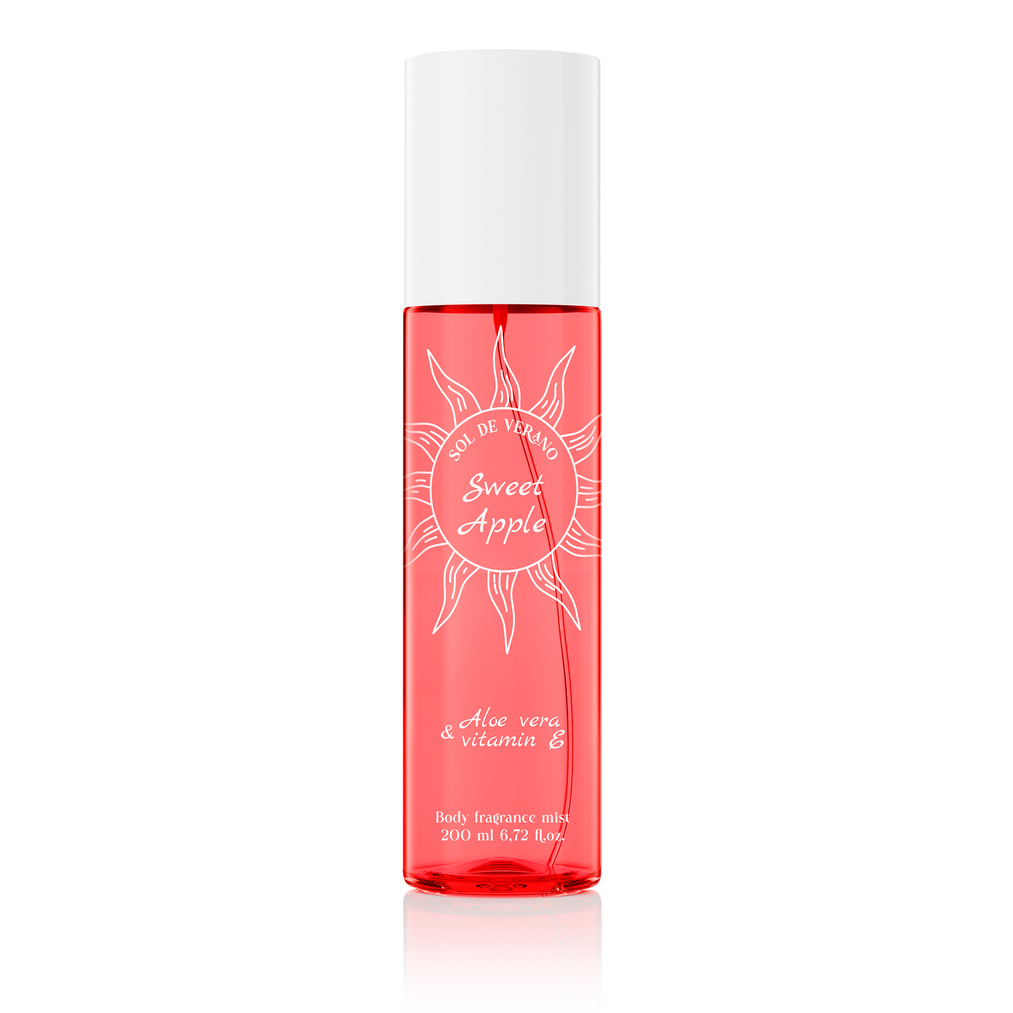 Sol de Verano Sweet Apple Body Mist Parfumovaný sprej na telo a vlasy s aloe vera a vitamínom E pre ženy 200ml