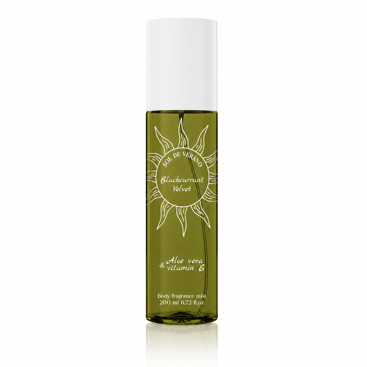Sol de Verano Blackcurrant Velvet Body Mist Parfumovaný sprej na telo a vlasy s aloe vera a vitamínom E pre ženy 200ml