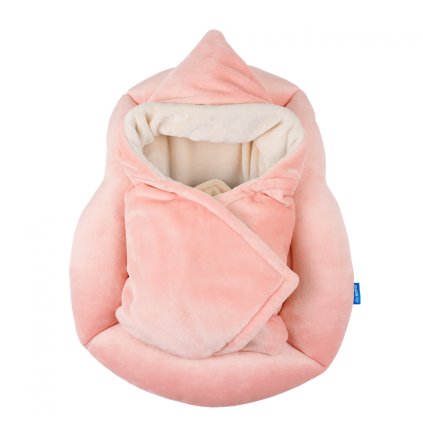 Neobed pro miminko Home+ inner component Hooded blanket 100 × 100 cm(Powder pink)