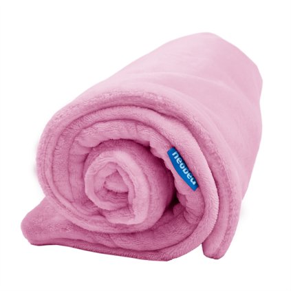 Swaddling blanket - without a hood(unicolour) 70 × 70cm(Light pink)