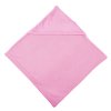 Hooded swaddling blanket(unicolour) 70 × 70cm(Light pink)