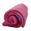 Hooded swaddling blanket(unicolour) 100 × 100cm(Pink)