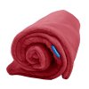 Swaddling blanket - without a hood(unicolour) 100 × 100cm(Red)