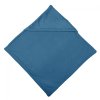 Hooded swaddling blanket(unicolour) 70 × 70cm(Denim (blue))