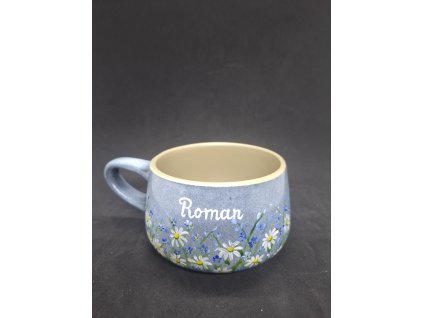 Ručne maľovaný hrnček - lúčne kvety