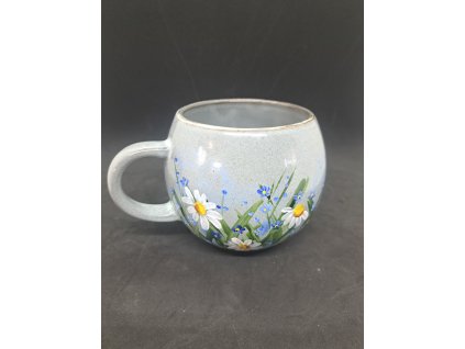 Maľovaný hrnček - lúka s nezábudkami