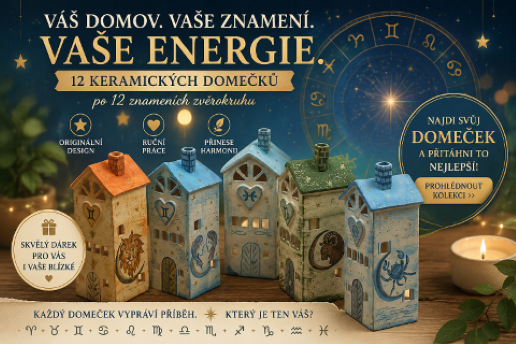 Keramické domečky na svíčku česká výroba