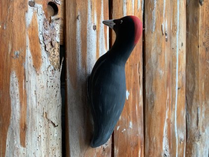 keramicka dekorace ptacek na zed datel