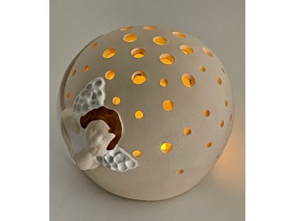 dekorace na svicku s andelem ceska rucni prace