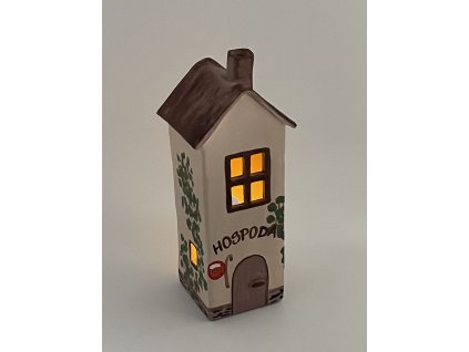 keramicky domek na svicku hospoda