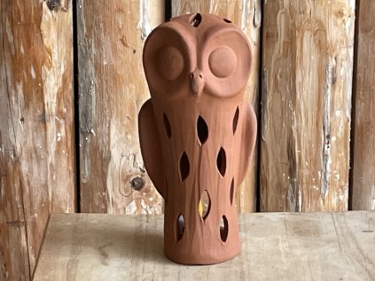 sova štíhlá dekorace na svíčku