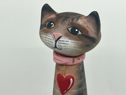 keramicka divoka kocka lasky hlava