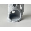 Kočka střední mramorová na svíčku zadní otvor pro svíčku