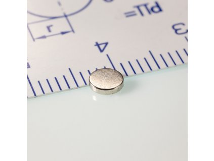 Neodymový magnet válec pr.4x0,8 N 80 °C, VMM4-N30