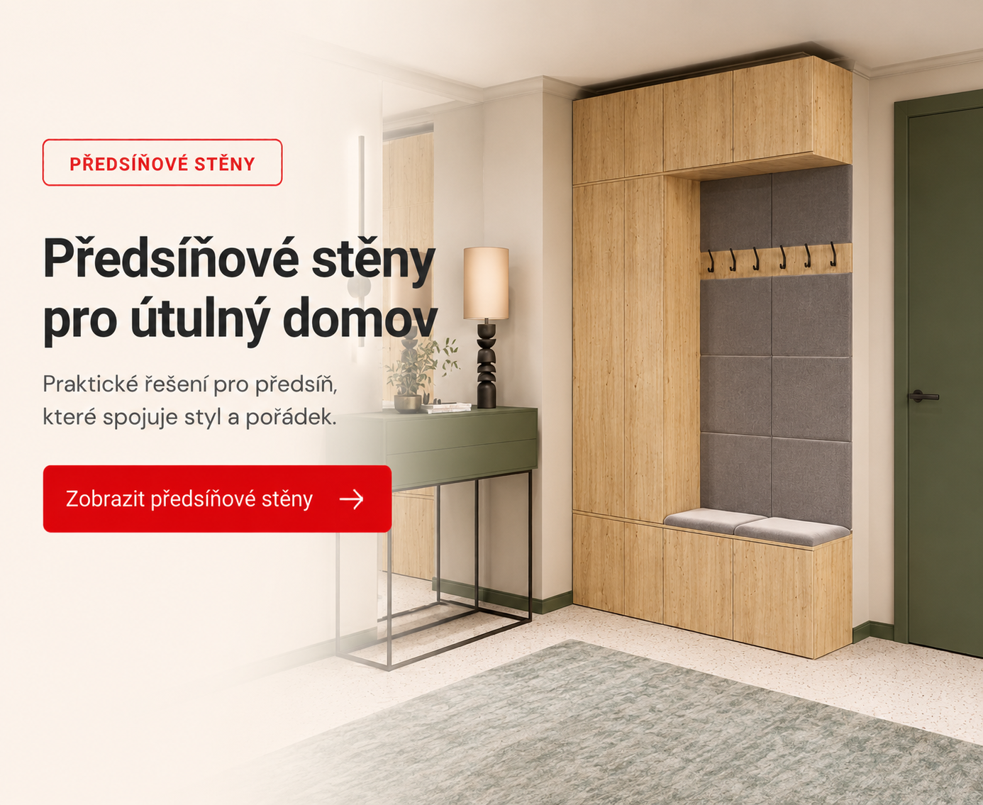 Předsíňové stěny pro útulný domov