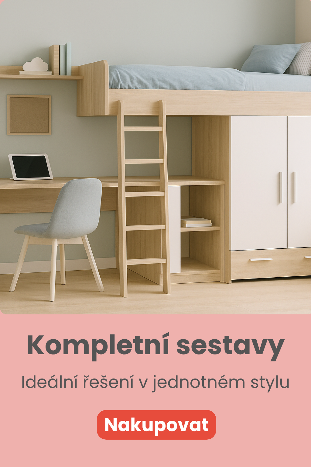 Celé sestavy do dětských pokojů