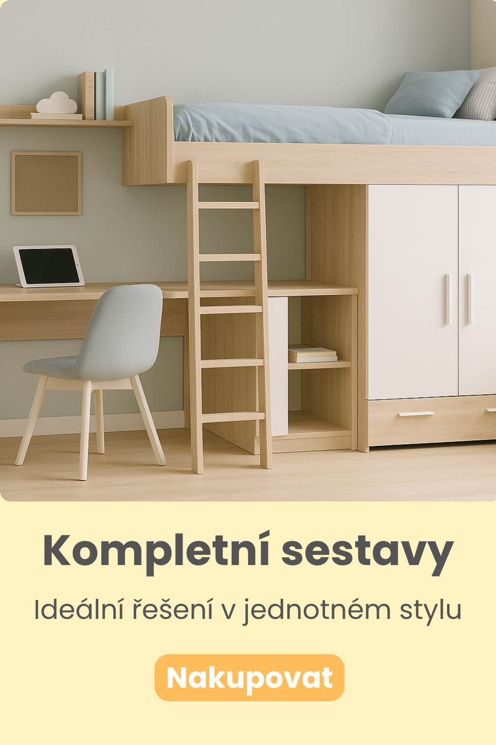 Celé sestavy do dětských pokojů