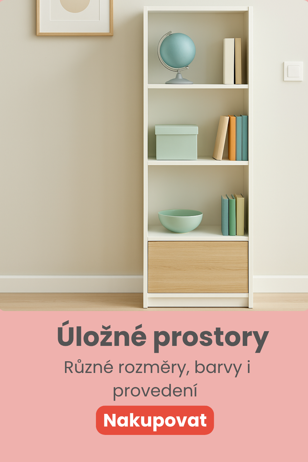 Úložné prostory a knihovny
