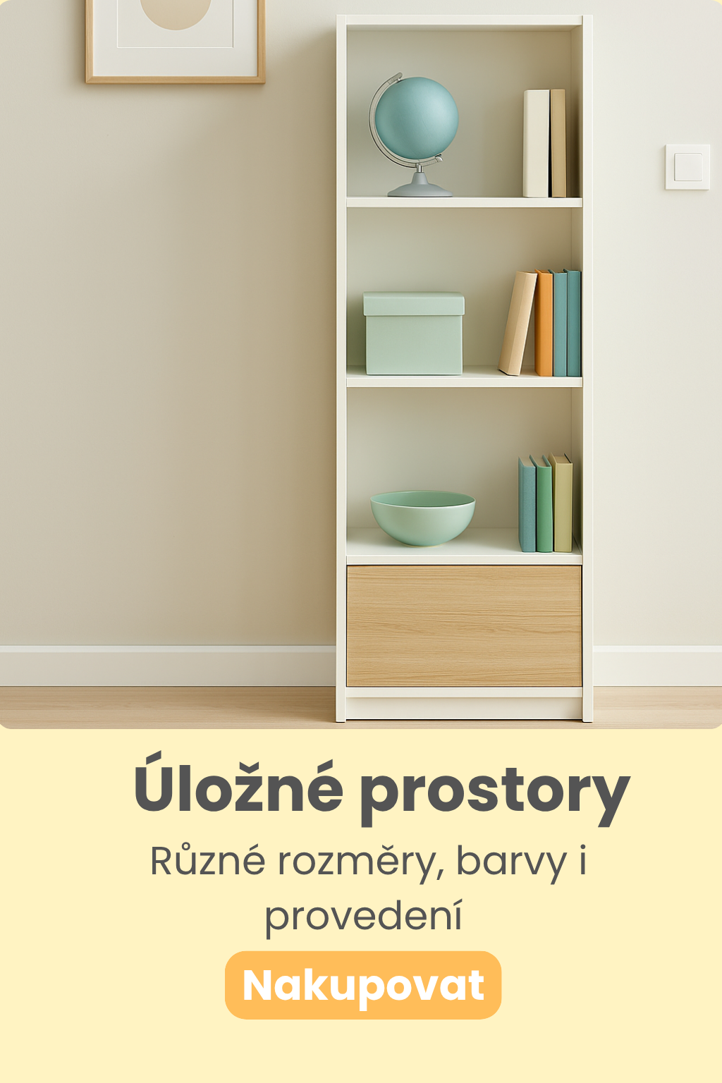 Úložné prostory a knihovny