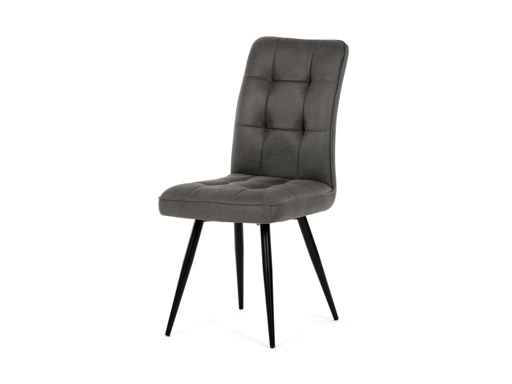 Jídelní židle, šedá, látka vintage, DCL-D1250 GREY3 (Barva Šedá)