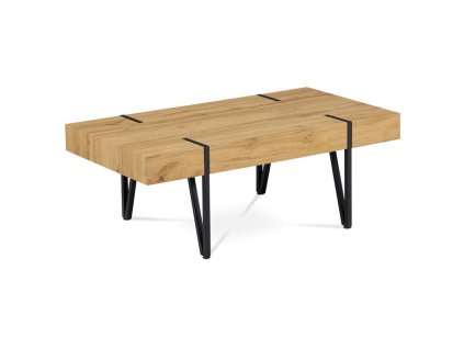 Konferenční stolek 110x60x42cm, mdf, divoký dub, AHG-233 OAK (Barva Černá)