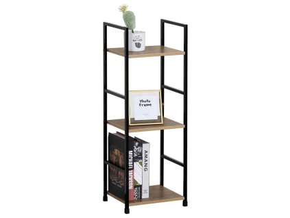 Regál, mdf, hnědá, GD-213 OAK (Barva Přírodní)