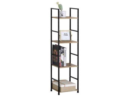 Regál, mdf, hnědá, GD-214 OAK (Barva Přírodní)